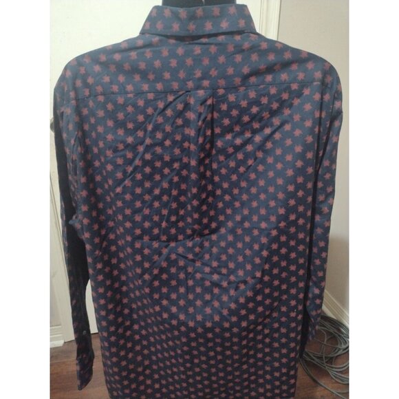 Rowm Big Men’s Blue Red Long Sleeve Casual Floral Shirt Size 2XB New MSRP $59 - Picture 7 of 14